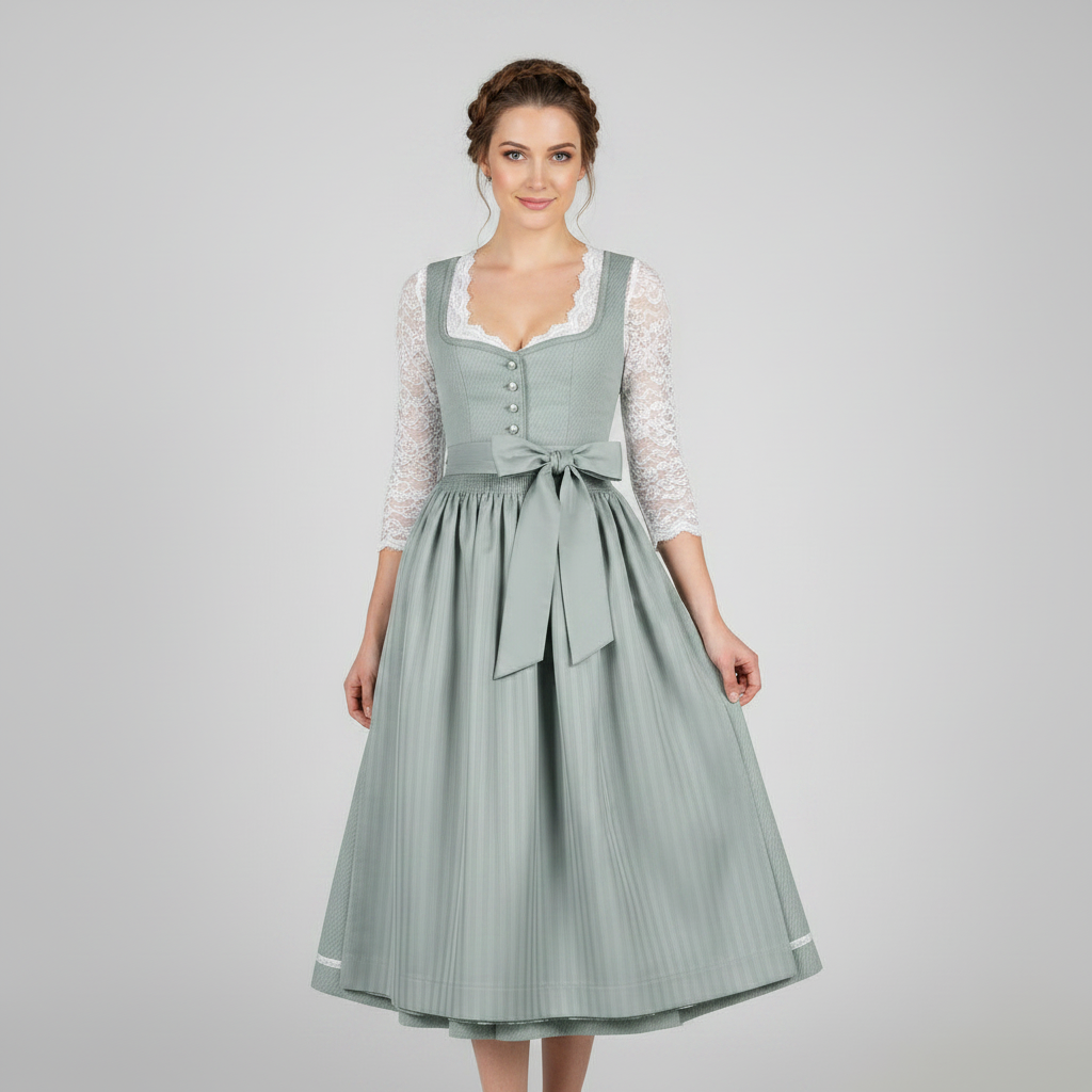 Elegant Dirndl Costume Dress | Women's Oktoberfest Outfit