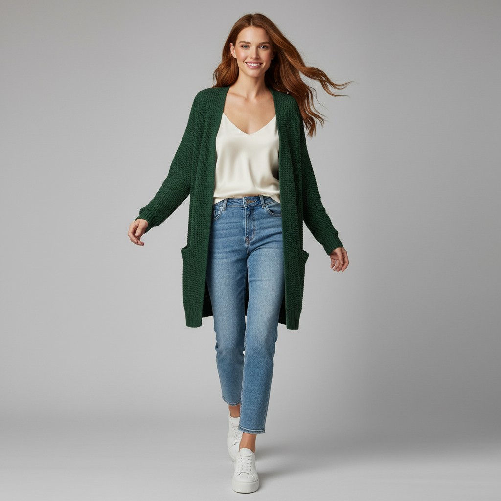 Elegant Black Cardigan | Women's Versatile Sweater