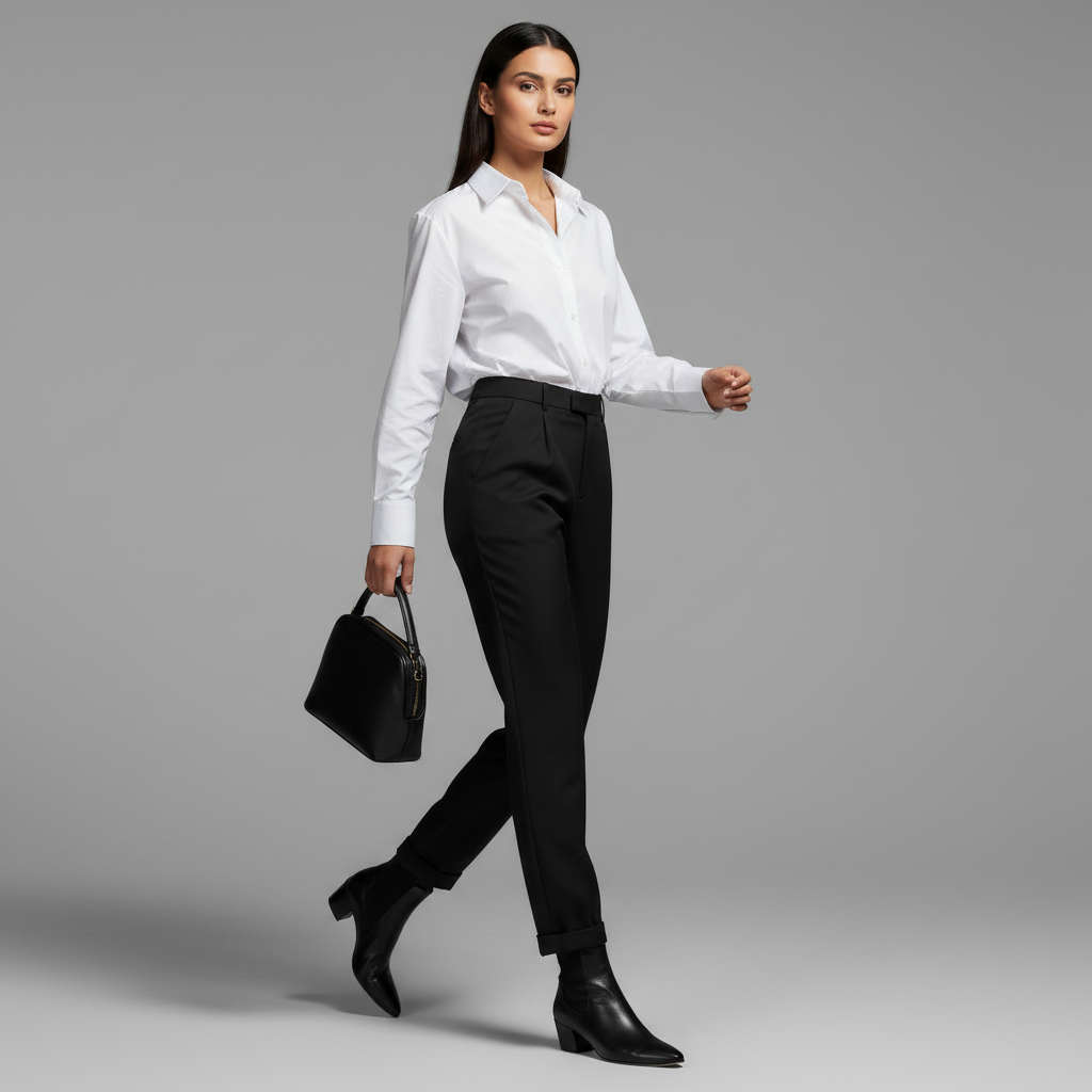 High Waist Women's Suit Trousers | Elegant Office Wear