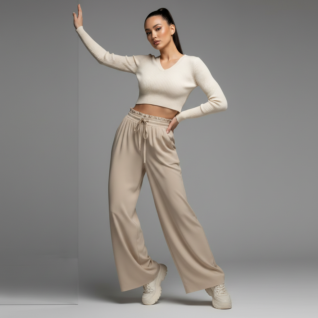 Elegant Women's Trousers | Comfortable Leisure Pants