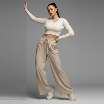 Elegant Women's Trousers | Comfortable Leisure Pants
