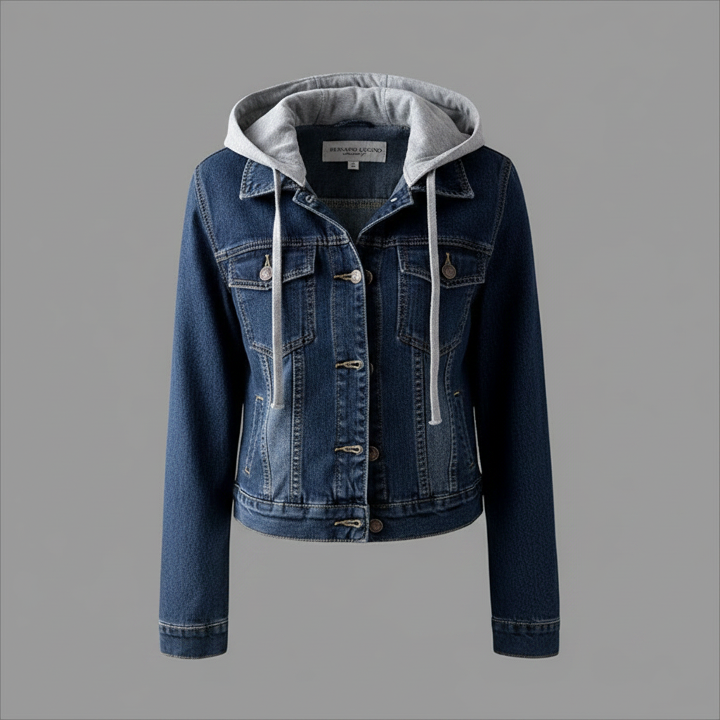 Denim Jacket with Removable Hood | Women's Casual Outerwear