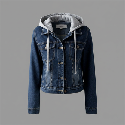 Denim Jacket with Removable Hood | Women's Casual Outerwear
