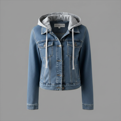 Denim Jacket with Removable Hood | Women's Casual Outerwear