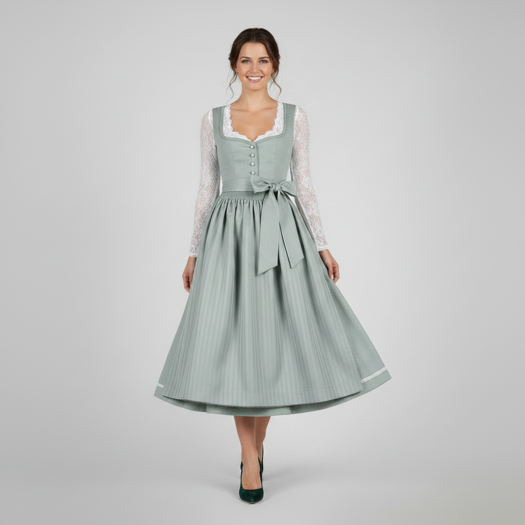 Elegant Dirndl Costume Dress | Women's Oktoberfest Outfit