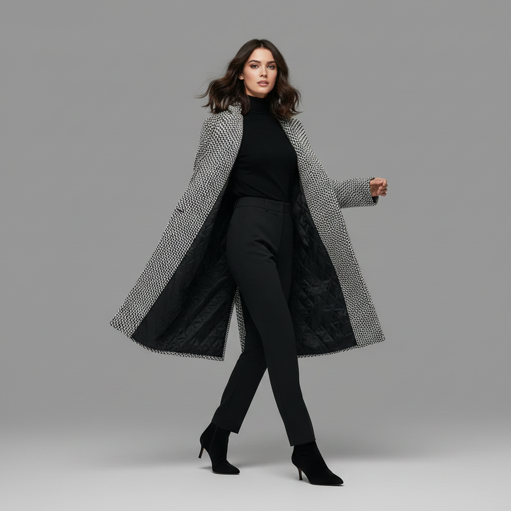 Elegant Long Wool Coat | Women's Winter Outerwear