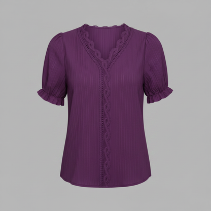 White Puff Sleeve Blouse | Women's Elegant Summer Top