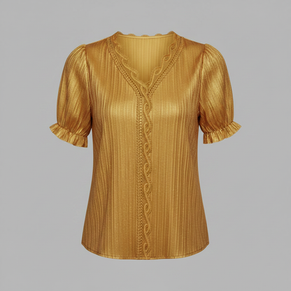 White Puff Sleeve Blouse | Women's Elegant Summer Top