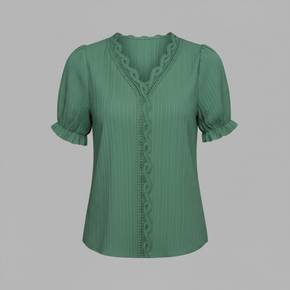 White Puff Sleeve Blouse | Women's Elegant Summer Top