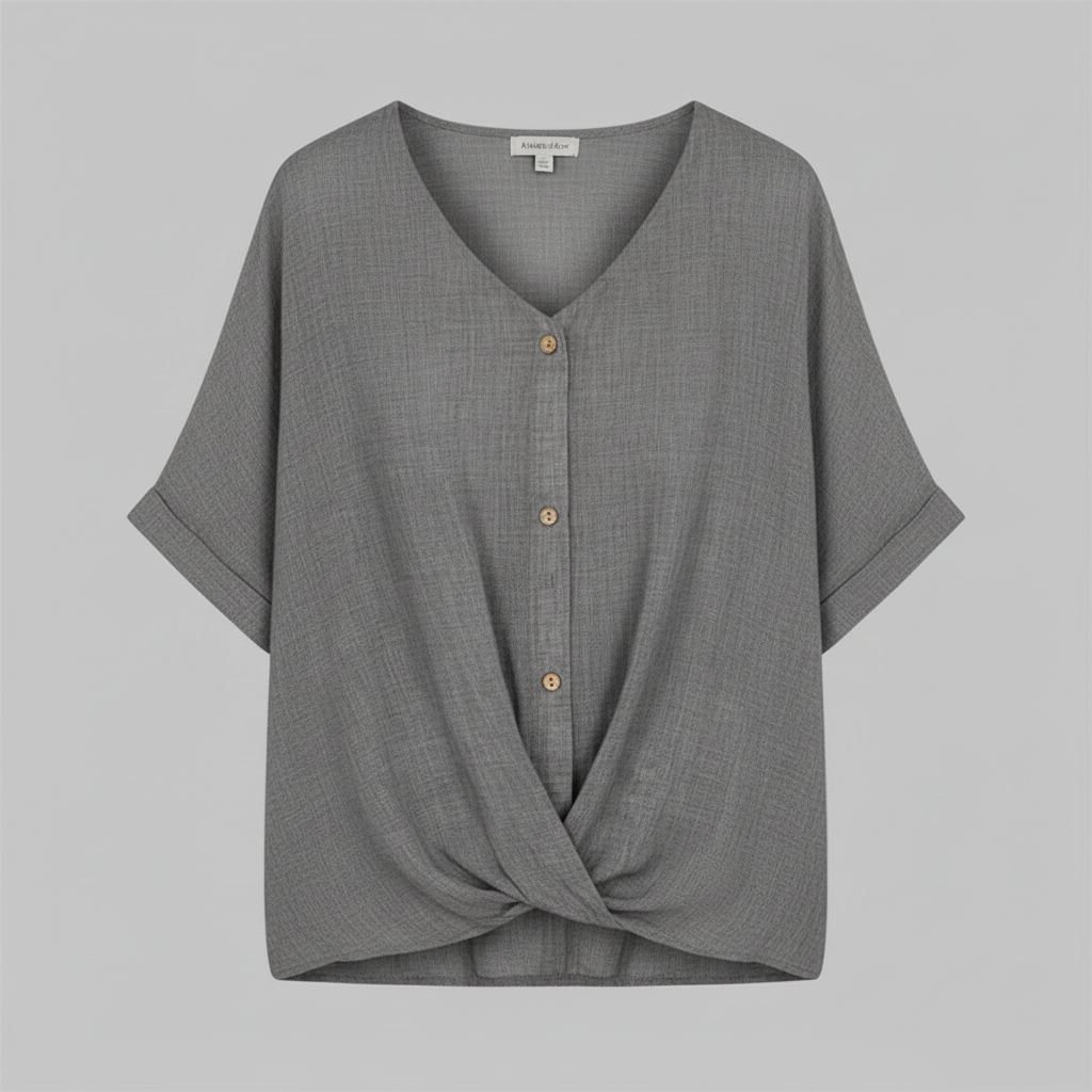 Elegant V-Neck Blouse | Women's Fashion Top