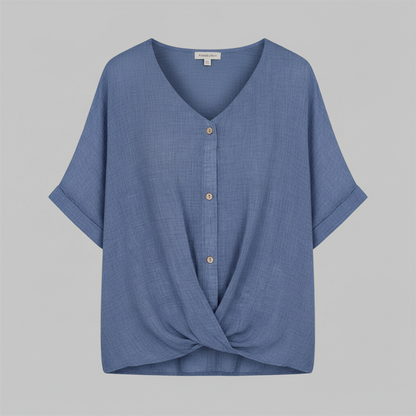 Elegant V-Neck Blouse | Women's Fashion Top