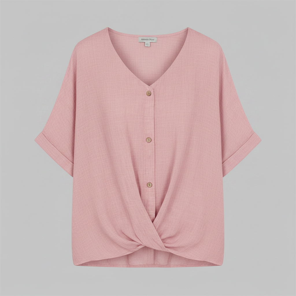 Elegant V-Neck Blouse | Women's Fashion Top