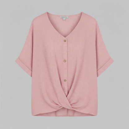 Elegant V-Neck Blouse | Women's Fashion Top