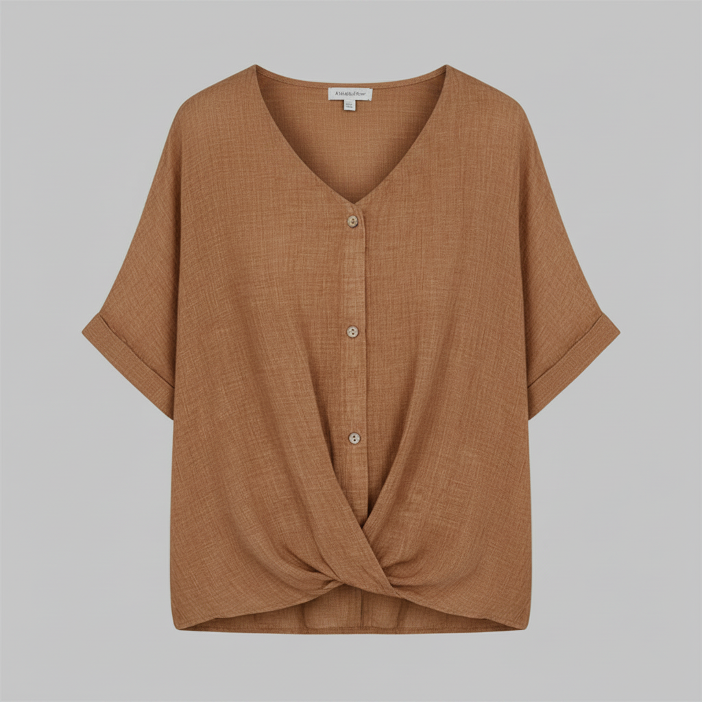 Elegant V-Neck Blouse | Women's Fashion Top