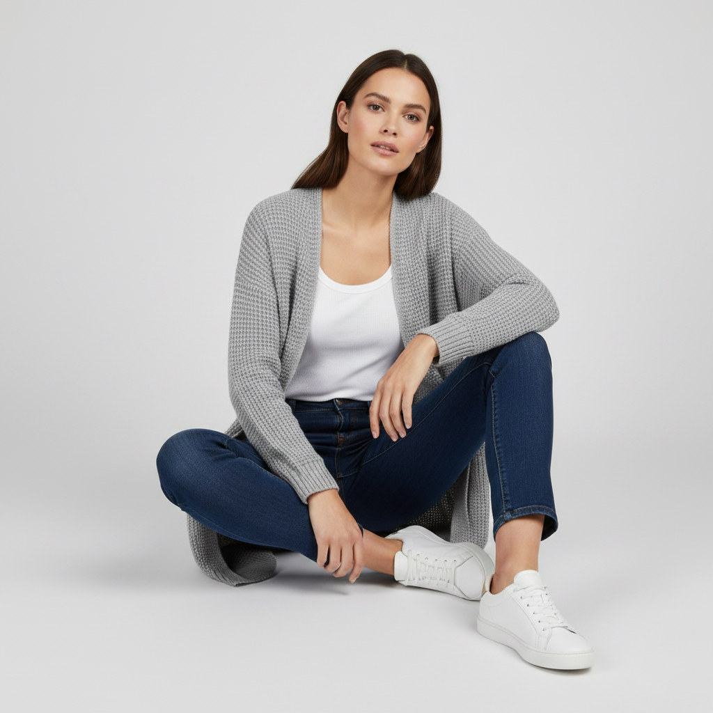 Elegant Black Cardigan | Women's Versatile Sweater