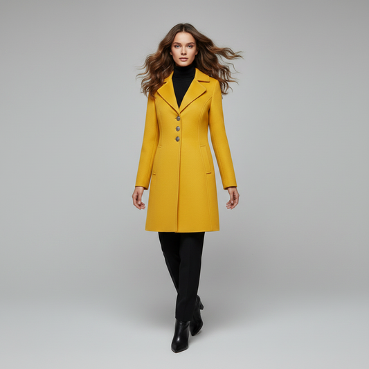 Elegant Wool Coat | Women's Winter Outerwear for Cold Seasons