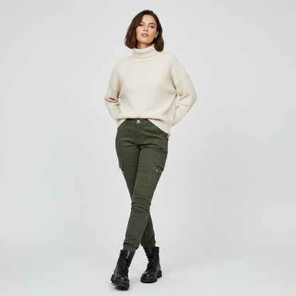 Modern Black Cargo Pants for Women | Trendy Urban Trousers