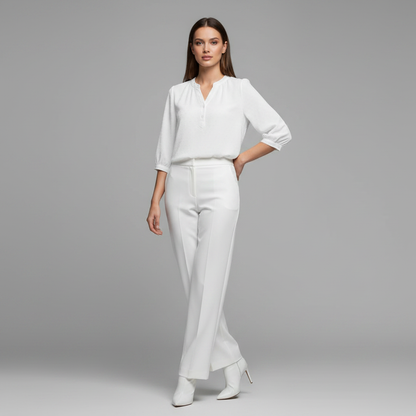 Silk Patchwork Women's Blouse | Summer Tops for Women
